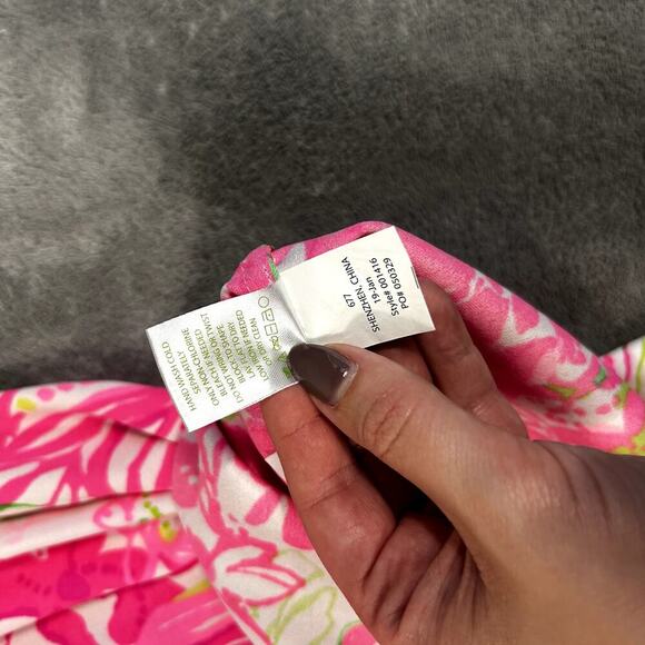 Lily Pulitzer Women's 0 V-Neck Colorful Printed Maxi Dress Preppy Atsy - Picture 12 of 13